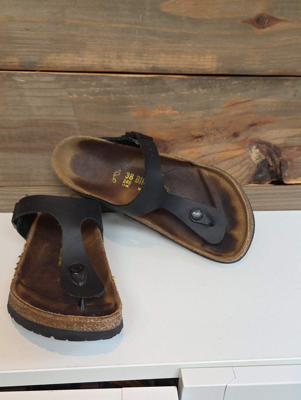 Birkenstock Black Gizeh Sandals